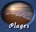 Couchers de soleil sur une plage
